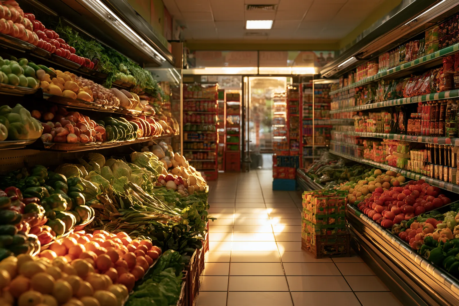 Pasillo de un supermercado